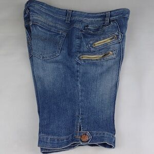 Boom Boom Women's Denim Knee-Length Jeans.